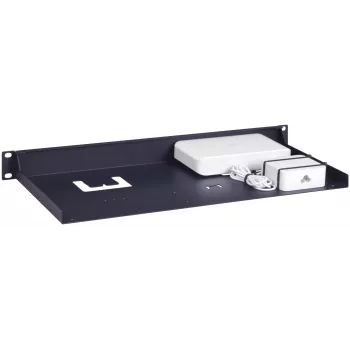 Conjunto de montagem Rackmount.IT RM-UB-T4 1U azul metálico 482 mm de largura 217 mm de profundidade