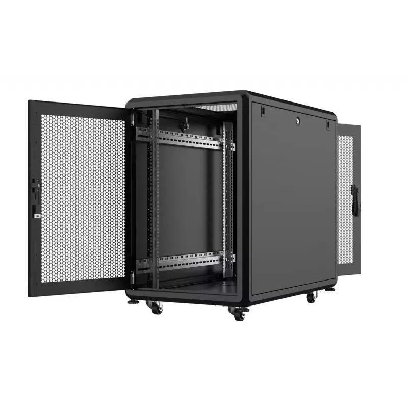 Armário rack Lanview RSL16U61BL 16U preto 600 kg IP20