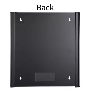 Rack de montagem em parede LOGON RWM12U45BL 12U preto fechadura com chave gestão de cabos