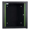 Rack de montagem em parede LOGON RWM12U45BL 12U preto fechadura com chave gestão de cabos