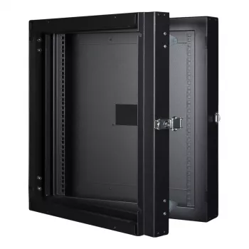 Rack de montagem na parede LOGON RWMD12UBL 12U preto capacidade de carga 80 kg