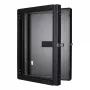 Armário de montagem na parede LOGON RWMD16UBL 16U preto capacidade de carga 80 kg