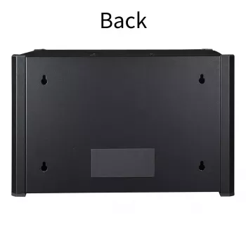 Armário de montagem na parede LOGON RWP07U45BL 7U preto fechadura de chave