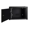 Armário de montagem na parede LOGON RWP07U45BL 7U preto fechadura de chave