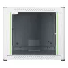 Armário de montagem na parede LOGON RWP09U56WH 9U branco fechadura de chave