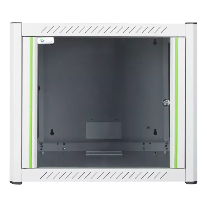 Armário de montagem na parede LOGON RWP09U56WH 9U branco fechadura de chave