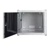 Armário de montagem na parede LOGON RWP09U56WH 9U branco fechadura de chave