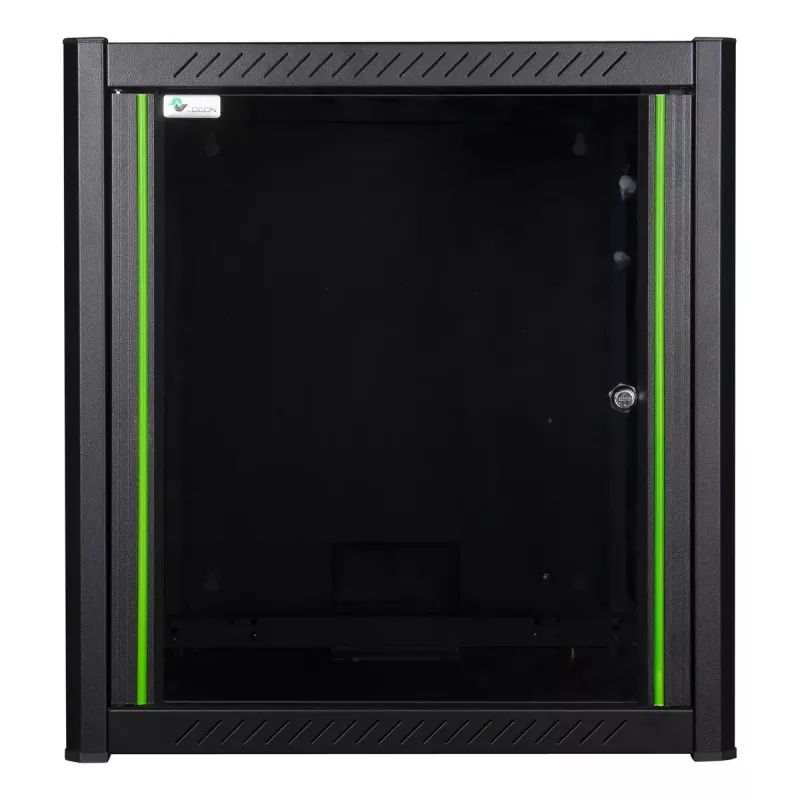 Rack de montagem na parede LOGON RWP12U56BL 12U preto fechadura de chave