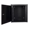 Rack de montagem na parede LOGON RWP12U56BL 12U preto fechadura de chave