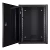 Rack de montagem na parede LOGON RWP16U45BL 16U preto fechadura de chave