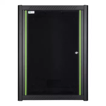 Rack de montagem na parede LOGON RWP16U45BL 16U preto fechadura de chave