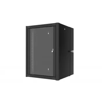 Lanview RWP16U45BL-D Armário de rack 16HE montagem na parede preto