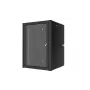 Lanview RWP16U45BL-D Armário de rack 16HE montagem na parede preto