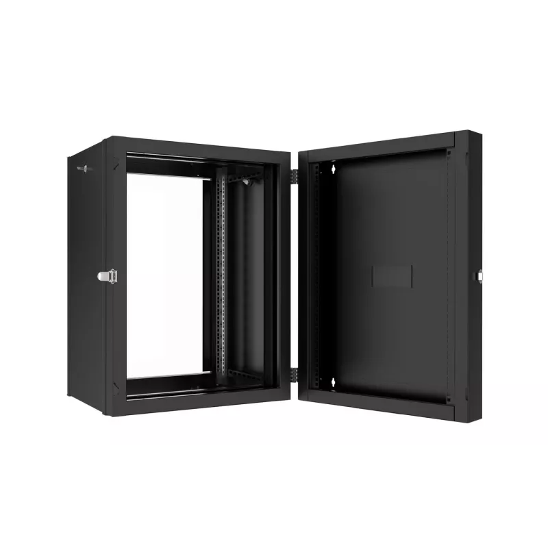 Lanview RWP16U45BL-D Armário de rack 16HE montagem na parede preto