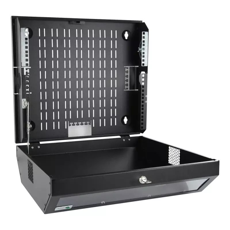 Armário rack LOGON RWSLMBL 48,3 cm 19 polegadas preto