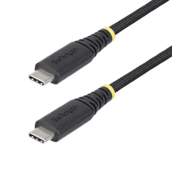 StarTech.com cabo de carregamento USB-C de 1 m, robusto e ultraflexível, 240 W (5 A) PD EPR, cabo de carregamento para portátil USB 2.0, certificado USB-IF, cabo de carregamento USB-C resistente