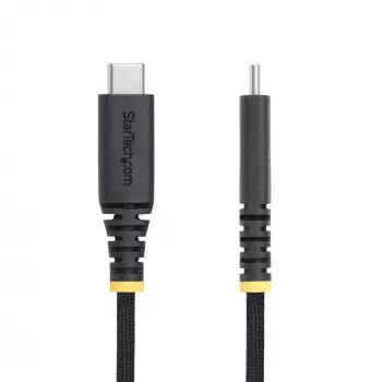 StarTech.com cabo de carregamento USB-C de 1,8 m (2 m), robusto e ultraflexível, 240 W (5 A) PD EPR, cabo de carregamento para portátil USB 2.0, certificado USB-IF, cabo de carregamento USB-C resistente