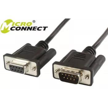 Cabo serial Microconnect SCSEHN3B preto 3 m DB9 M DB9 F
