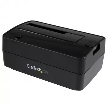 Docking station para disco rígido StarTech.com Single Bay USB 3.1 / eSATA to SATA, dock para disco rígido USB 3.1 (10 Gbit/s), docking station externa para HDD/SSD SATA III de 2,5/3,5 polegadas, baía de disco rígido de carregamento superior
