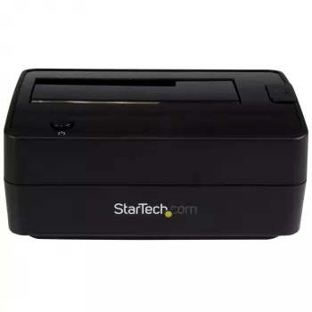 Docking station para disco rígido StarTech.com Single Bay USB 3.1 / eSATA to SATA, dock para disco rígido USB 3.1 (10 Gbit/s), docking station externa para HDD/SSD SATA III de 2,5/3,5 polegadas, baía de disco rígido de carregamento superior