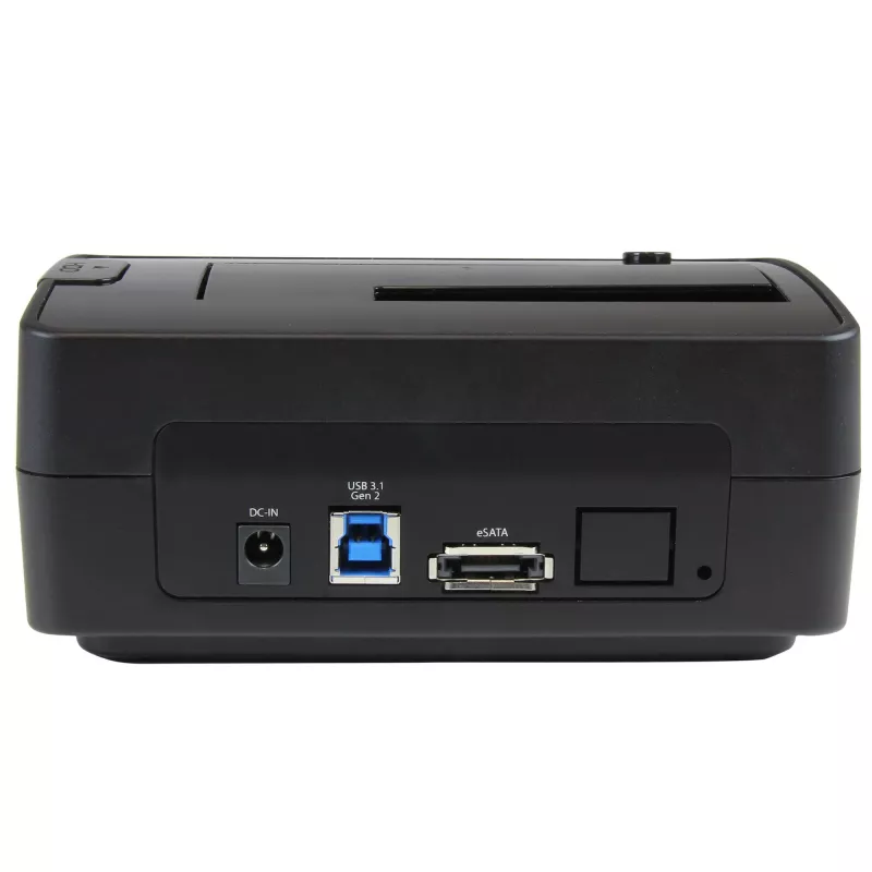 Docking station para disco rígido StarTech.com Single Bay USB 3.1 / eSATA to SATA, dock para disco rígido USB 3.1 (10 Gbit/s), docking station externa para HDD/SSD SATA III de 2,5/3,5 polegadas, baía de disco rígido de carregamento superior