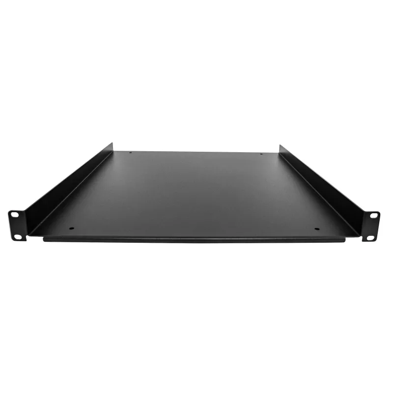 StarTech.com Prateleira de encaixe para rack de servidor 1U – prateleira de encaixe extensível universal para rack de equipamento de rede de 19 polegadas e armário – design durável – capacidade de carga 55 lb/25 kg – prateleira com 20 polegadas de profundidade