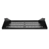 StarTech.com Prateleira para rack de servidor 2U, chapa de suporte ventilada universal de montagem central para armário de rede de 19 polegadas, construção robusta em aço, capacidade de carga 91 kg, profundidade 356 mm, Preto
