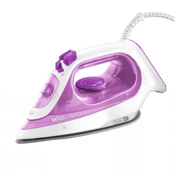 Braun TexStyle 3 SI3030PU Ferro de engomar a vapor Base cerâmica 2300 W Rosa