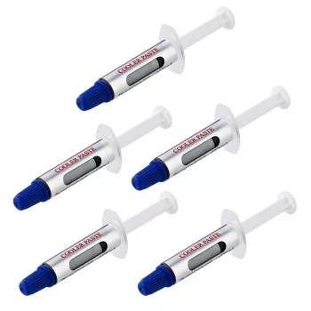 StarTech.com Pasta térmica, pack de 5 seringas reutilizáveis (1,5 g cada), composto de óxido metálico, pasta térmica para dissipador de CPU