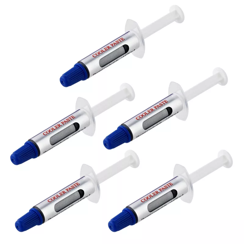 StarTech.com Pasta térmica, pack de 5 seringas reutilizáveis (1,5 g cada), composto de óxido metálico, pasta térmica para dissipador de CPU