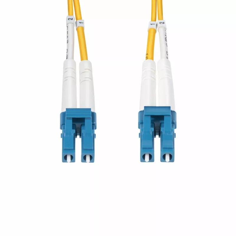 StarTech.com 6m LC para LC (UPC) OS2 monomodo duplex cabo de fibra ótica, 9/125µm, 100G, resistente a dobras, baixa atenuação de inserção – cabo de patch de fibra LSZH