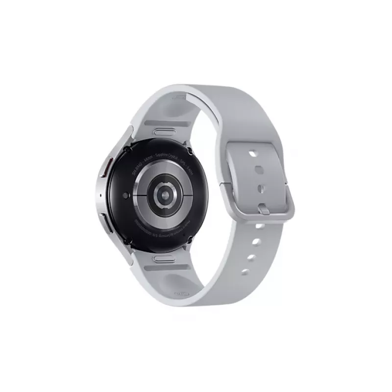 Samsung Galaxy Watch6 SM-R940NZSADBT relógio inteligente, 44 mm, ecrã de 3,73 cm (1,5 polegadas), bracelete Sport Band M/L, prateado