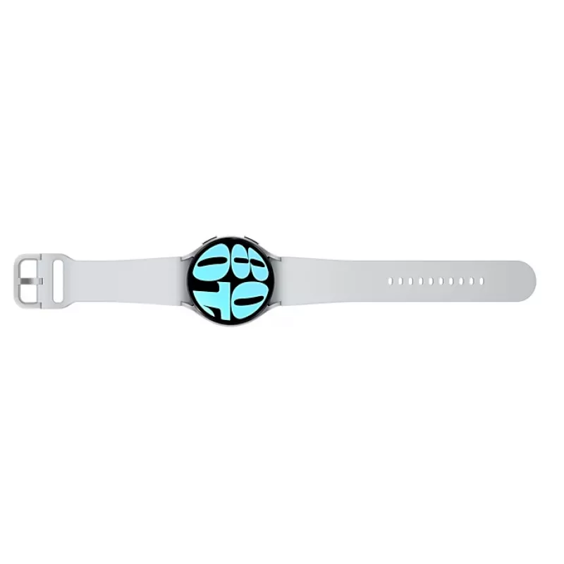 Samsung Galaxy Watch6 SM-R940NZSADBT relógio inteligente, 44 mm, ecrã de 3,73 cm (1,5 polegadas), bracelete Sport Band M/L, prateado