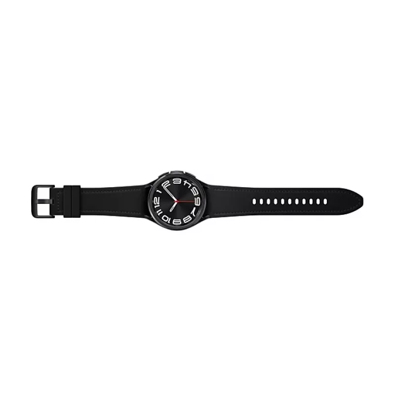 Samsung Galaxy Watch6 Classic SM-R950NZKADBT relógio inteligente, 43 mm, ecrã de 3,33 cm (1,3 polegadas), Bluetooth, bracelete em ecopele híbrida S/M, preto