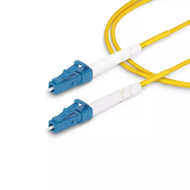 Cabo de fibra ótica StarTech.com 1m LC para LC (UPC) OS2 monomodo simplex, 9/125 µm, 40G/100G, resistente a dobras, baixa atenuação de inserção – cabo de patch de fibra LSZH