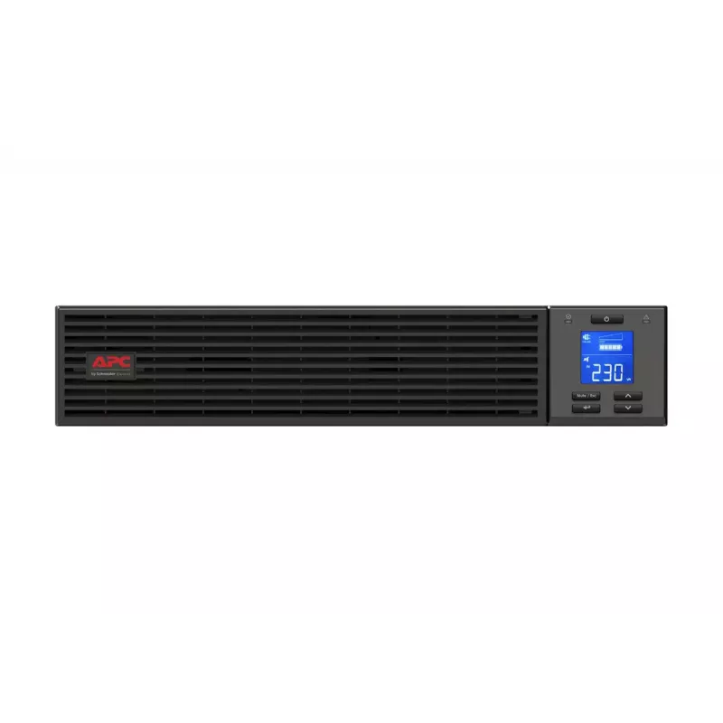 APC Easy UPS On-Line, 1000VA/800W, Rackmount 2U, 230V, 3 saídas IEC C13, slot para cartão inteligente, LCD, sem kit de calhas