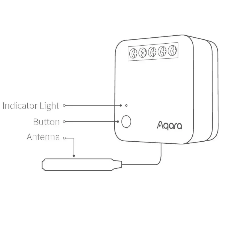 Módulo de interruptor individual AQARA Smart Home T1, com neutro (SSM-U01)