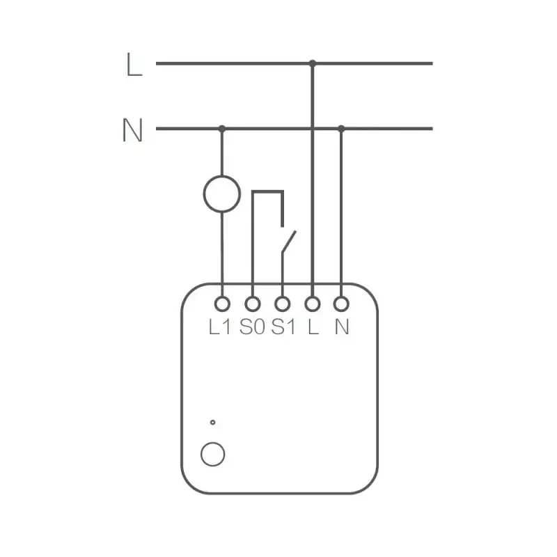 Módulo de interruptor individual AQARA Smart Home T1, com neutro (SSM-U01)