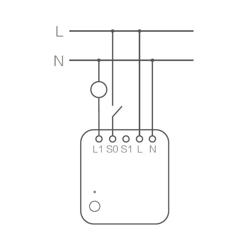 Módulo de interruptor individual AQARA Smart Home T1, com neutro (SSM-U01)
