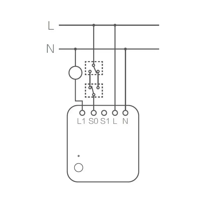 Módulo de interruptor individual AQARA Smart Home T1, com neutro (SSM-U01)