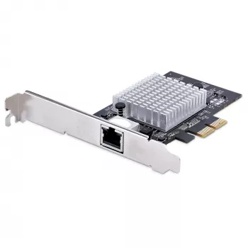 Placa de rede PCIe StarTech.com 1 porta 10Gbps, placa de rede para PC/servidor, placa Ethernet PCIe de seis velocidades com suporte Jumbo Frame, placa de interface NIC/LAN, 10GBASE-T e NBASE-T