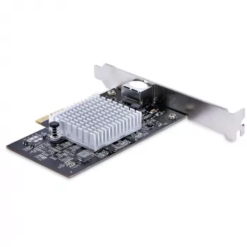Placa de rede PCIe StarTech.com 1 porta 10Gbps, placa de rede para PC/servidor, placa Ethernet PCIe de seis velocidades com suporte Jumbo Frame, placa de interface NIC/LAN, 10GBASE-T e NBASE-T