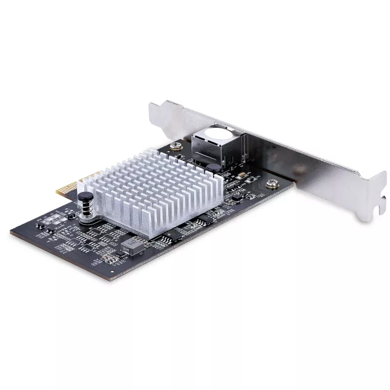 Placa de rede PCIe StarTech.com 1 porta 10Gbps, placa de rede para PC/servidor, placa Ethernet PCIe de seis velocidades com suporte Jumbo Frame, placa de interface NIC/LAN, 10GBASE-T e NBASE-T