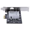 Placa de rede PCIe StarTech.com 1 porta 10Gbps, placa de rede para PC/servidor, placa Ethernet PCIe de seis velocidades com suporte Jumbo Frame, placa de interface NIC/LAN, 10GBASE-T e NBASE-T