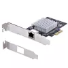 Placa de rede PCIe StarTech.com 1 porta 10Gbps, placa de rede para PC/servidor, placa Ethernet PCIe de seis velocidades com suporte Jumbo Frame, placa de interface NIC/LAN, 10GBASE-T e NBASE-T