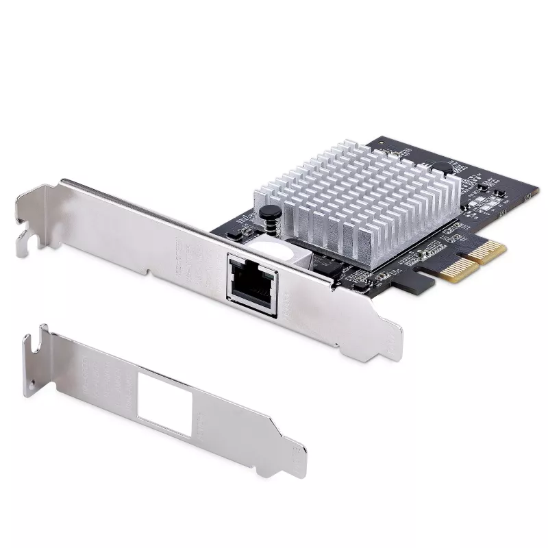 Placa de rede PCIe StarTech.com 1 porta 10Gbps, placa de rede para PC/servidor, placa Ethernet PCIe de seis velocidades com suporte Jumbo Frame, placa de interface NIC/LAN, 10GBASE-T e NBASE-T