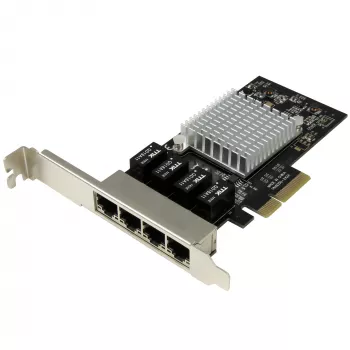 Placa de rede Gigabit Ethernet StarTech.com 4 portas – PCI Express, Intel I350 NIC