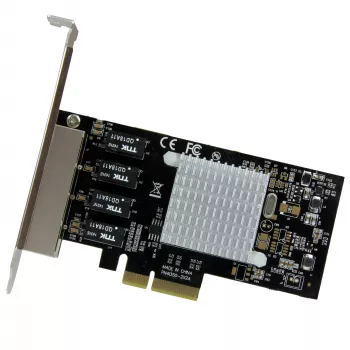 Placa de rede Gigabit Ethernet StarTech.com 4 portas – PCI Express, Intel I350 NIC