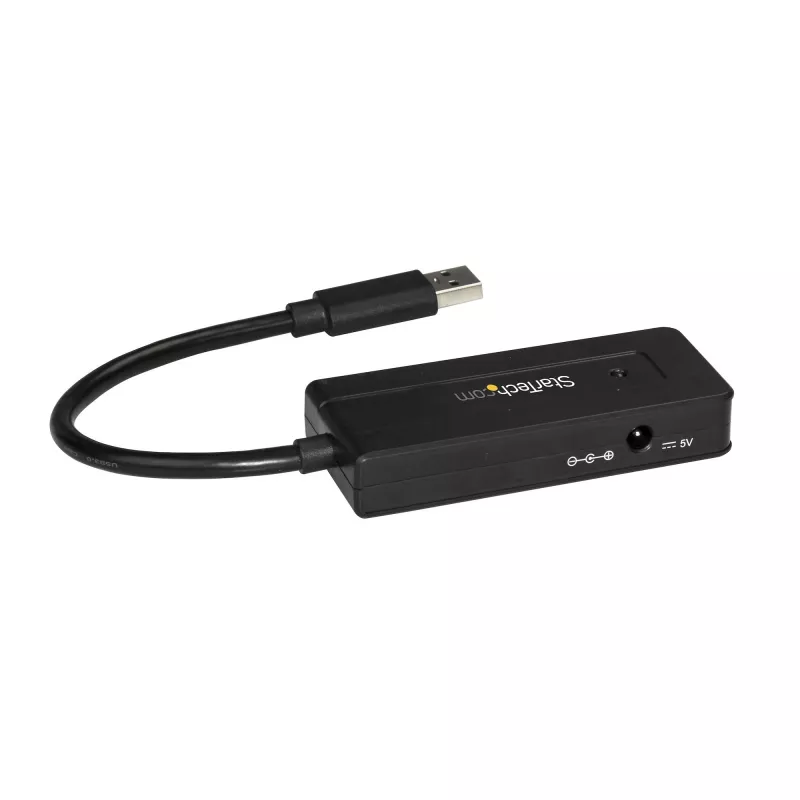 Hub USB 3.0 StarTech.com 4 portas (SuperSpeed 5 Gbit/s) com carregamento rápido – hub USB 3.1 Gen 1 Type-A portátil para portátil/desktop – alimentação por bus USB ou autoalimentado para alto desempenho – mini/compacto