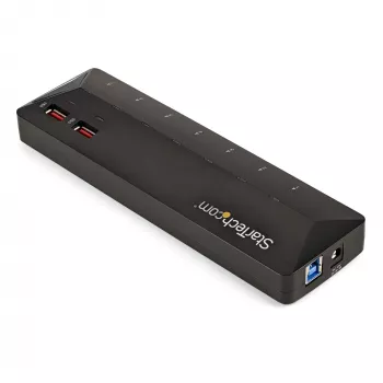 Hub USB 3.0 StarTech.com 7 portas mais portas de carregamento dedicadas - 2 portas de 2,4A~Hub USB 3.0 7 portas (5Gbps) mais portas de carregamento dedicadas - 2 portas de 2,4A